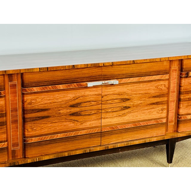 Art Déco French Walnut Sideboard by André Arbus, 1950s For Sale - Image 14 of 17
