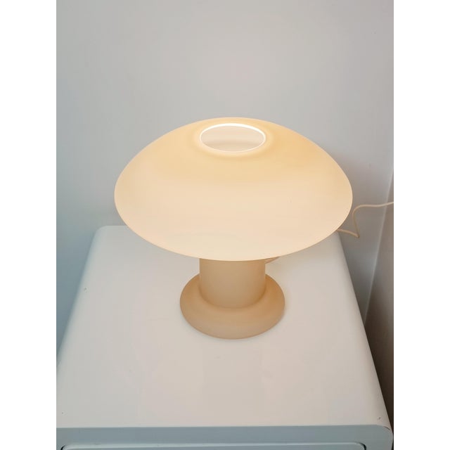 Glass Mushroom Lamp from Hustadt Leuchten, 1980s For Sale - Image 7 of 9