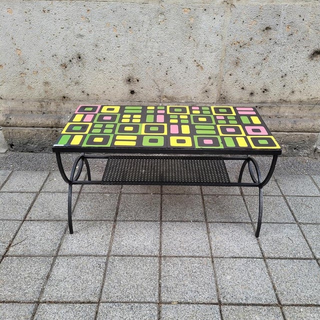 Roger Capron Coffee Table in Vallauris Ceramic from Roger Capron, 1960s For Sale - Image 4 of 18