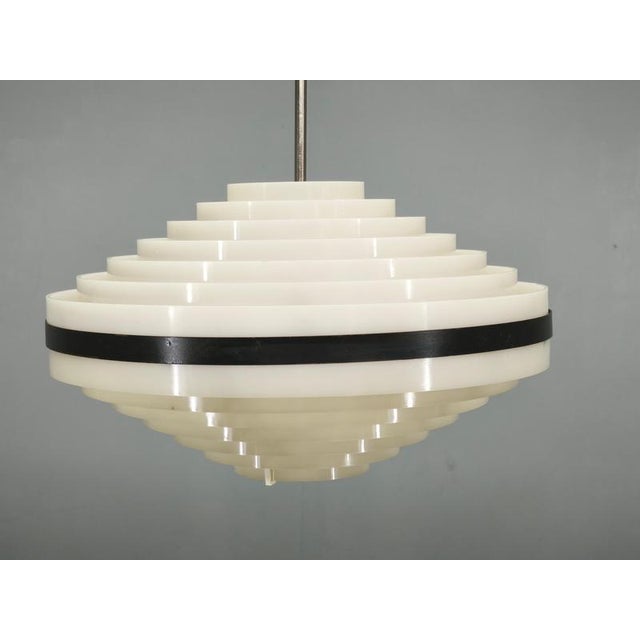 Czech Space Age UFO Pendant Lights, 1960s, Set of 2 For Sale - Image 3 of 12