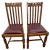 Bring timeless character to your dining space with this matching pair of vintage solid oak chairs. Featuring classic...