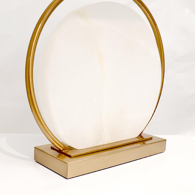 2020s Pasargad Home Orb Marble Table Lamp For Sale - Image 5 of 8