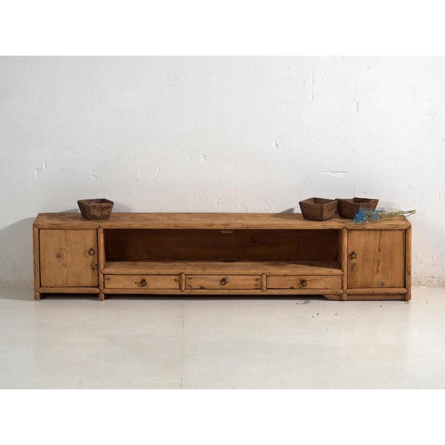 Antique Pine Low Sideboard For Sale - Image 11 of 13