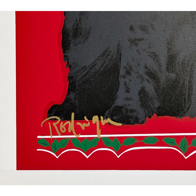 Contemporary George Rodrigue, George's Sweet Inspirations, Hand Signed Screen Print, 20/150, Blue Dog, Framed, 2000 For Sale - Image 3 of 4