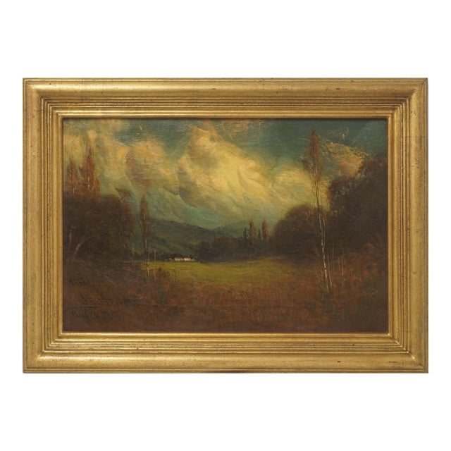 Early 20th Century Late Afternoon Monterey Landscape by James Everett Stuart For Sale