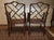 1970s Pair of Mid-Century Faux Bamboo Chinese Chippendale Style . Arm Chairs For Sale - Image 4 of 10