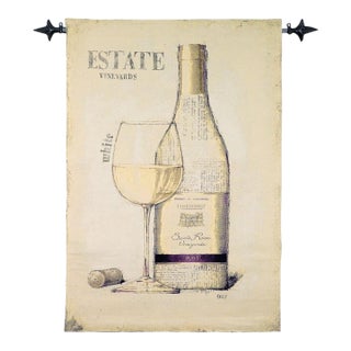Estate Vineyards Loom Woven Tapestry - 133 X 86 Cm (4'4" X 2'10") - Requires Rod Size 2 For Sale