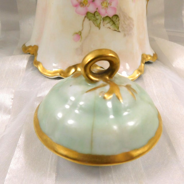 Late 18th Century Pale Green Antique Haviland Chocolate Pot For Sale - Image 9 of 16