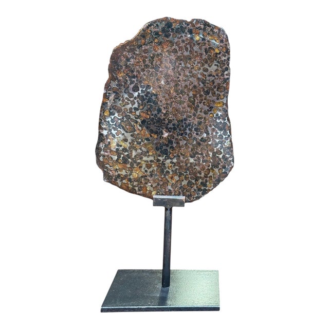 Pallasite Meteorite Slice From the Jericho Strewn Field, Kenya. For Sale