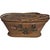 Antique Chinese Rice Straw Basket with Hand-Painted Flowers from a prominent Pennsylvania estate. It measures 10 inches.