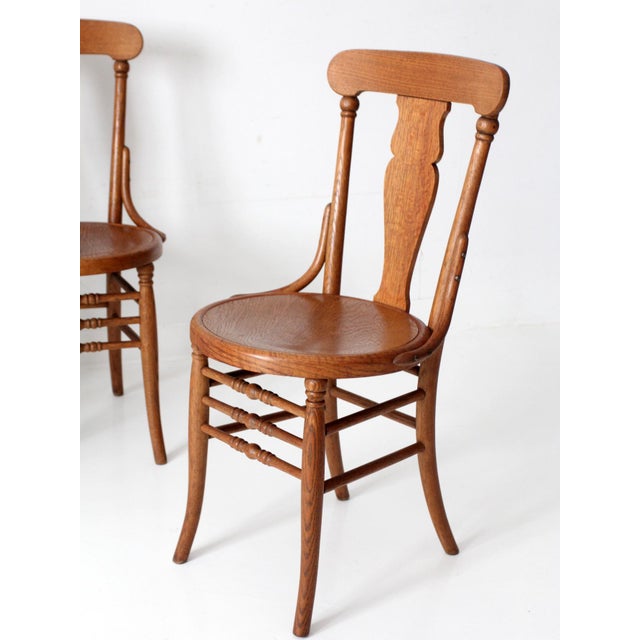 Antique Victorian Bentwood Dining Chairs Set of 6 For Sale - Image 10 of 15