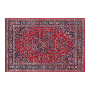1960s Fine 9'7" X 12'11" Hand-Knotted Wool Area Rug - Traditional Medallion