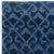 Early 21st Century Contemporary Navy Blue Handcrafted Pashmina Euro Rug by Doris Leslie Blau For Sale - Image 5 of 8
