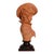 Antique Terra Cotta Bust of a Debutante in Victorian Finery on Wood Plinth C1910 For Sale - Image 12 of 14