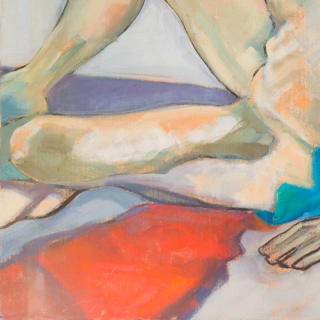Male Nude With Distant Gaze - John Lombardo, C. 1980s For Sale - Image 4 of 8