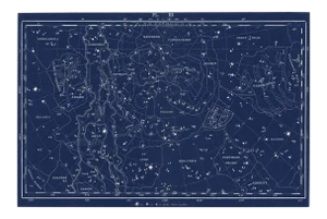 Reproduction Reproduction Celestial Nautical Map