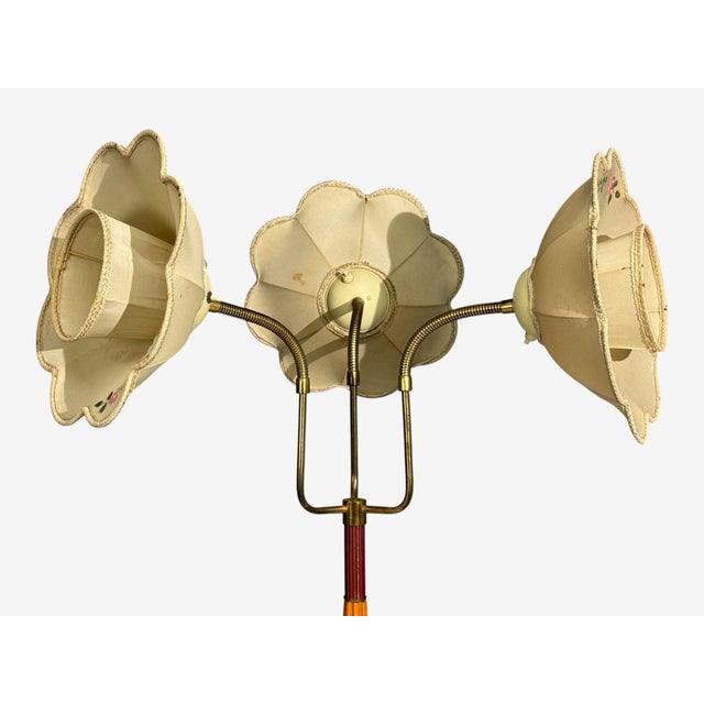 Swedish Modern, Adjustable Floor Lamp, Wood, Metal, Sweden, 1950s For Sale - Image 9 of 17
