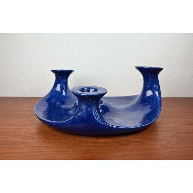 Mid-Century Brutalist German Studio Pottery Candleholder, 1960s For Sale - Image 4 of 18