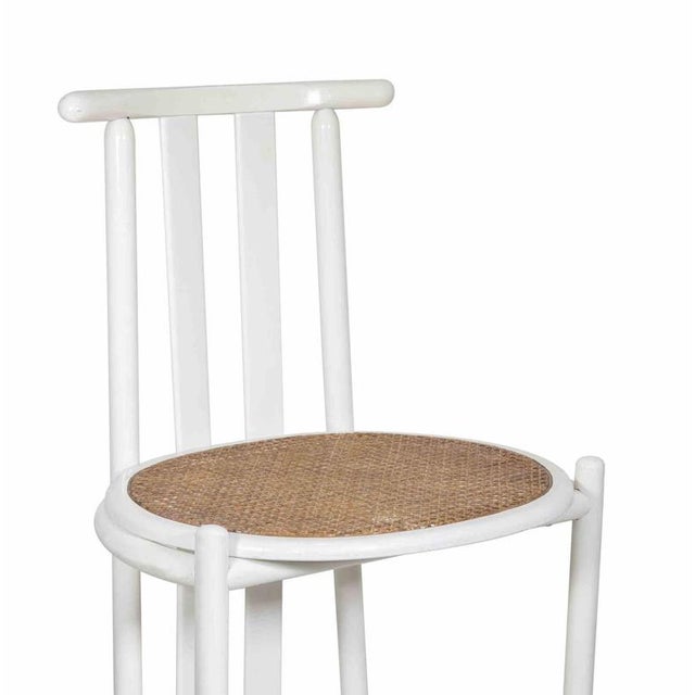 Chairs in Lacquered Wood in the style of Baumann, Italy, 1970s, Set of 6 For Sale - Image 6 of 7
