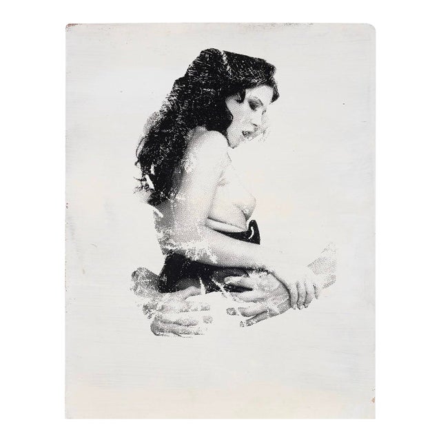 Acrylic and Screenprint on Wood Panel by Leo Gabin For Sale