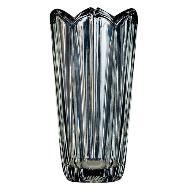 Glass Flower Vase, Italy, 1970s For Sale