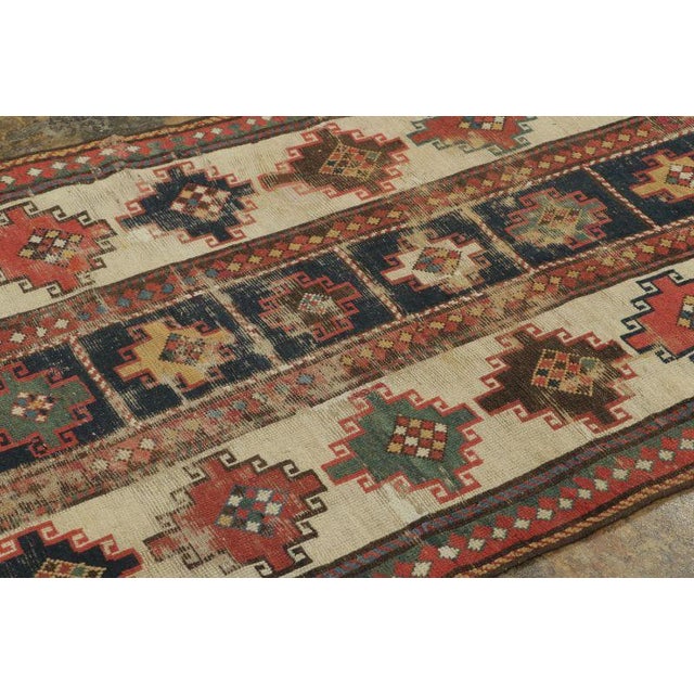 Turkish Vintage Turkish Geometric Wool Runner by Rug & Kilim, 1950-1959 For Sale - Image 3 of 8