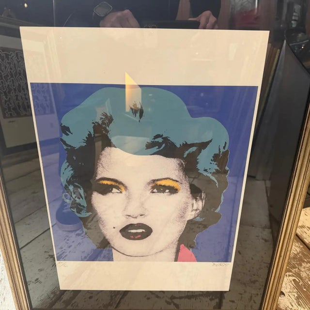 21st Century Framed Kate Moss 30/60 Numbered Lithography by Banksy For Sale - Image 12 of 12