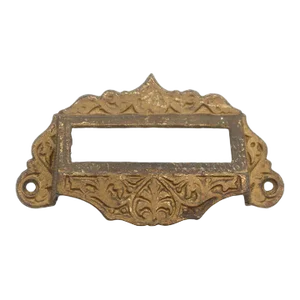 Antique Victorian Bronze Over Cast Iron Apothecary Bin Pull