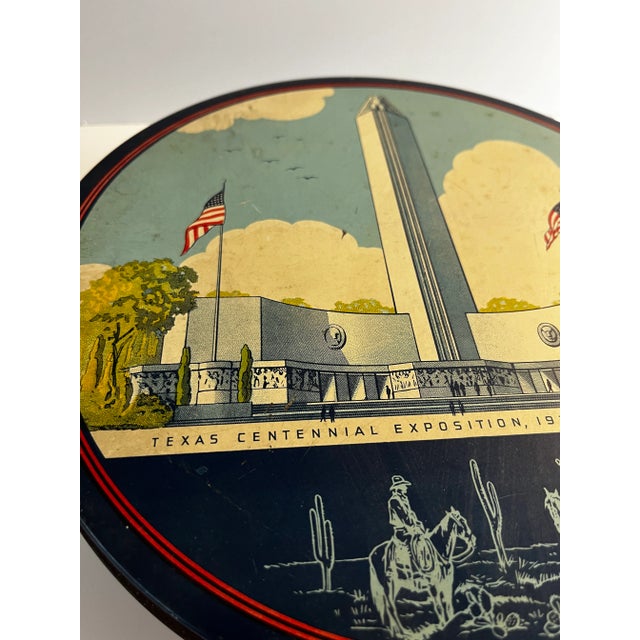 1936 Texas Centennial Exposition Tin For Sale - Image 4 of 7