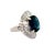 8.53 Carat Blue Sapphire Diamond Platinum Ballerina Ring, Gia Certified, Size 6.25 For Sale - Image 4 of 7