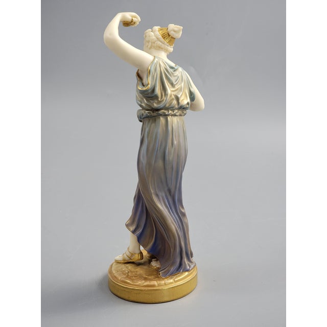 Porcelain Figure of Grecian Maiden from Royal Worcester, 1928 For Sale - Image 4 of 13