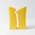 Yellow Postmodern Yellow Ceramic Candle Holders from ASA, 1980s, Set of 2 For Sale - Image 8 of 8