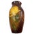 Exquisite art pottery glaze vase perfectly captures the essence American Arts and Crafts movement. The baluster-form...