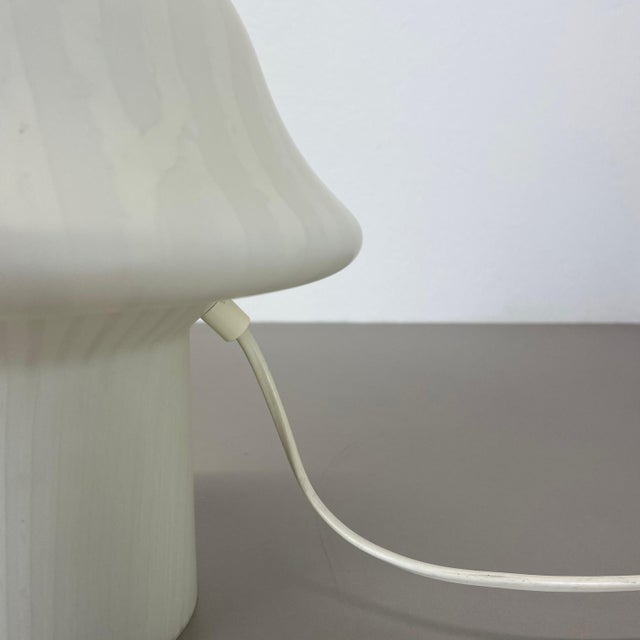 Original Glass Mushroom Zebrano Desk Light No2 from Peill & Putzler, Germany, 1970s For Sale - Image 9 of 15
