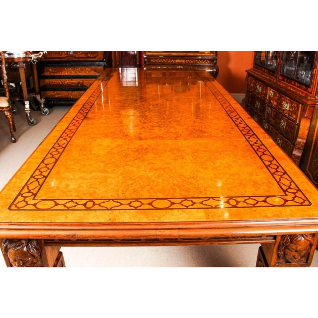 19th Century Elizabethan Revival Pollard Oak Extending Dining Table For Sale - Image 13 of 18