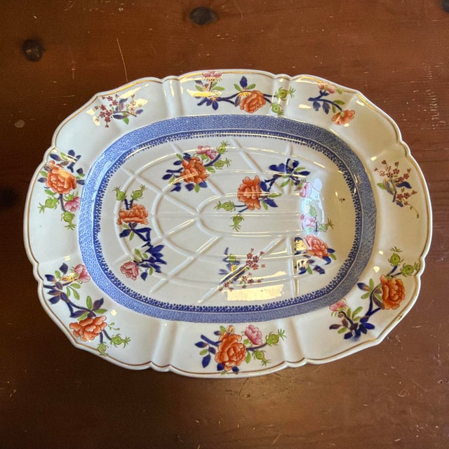 Antique Mason’s Patent Ironstone Well and Tree Platter, Imari Palette, 18¾", Circa 1820-1840 For Sale - Image 10 of 18