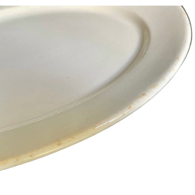 Antique Ymca Oval Plate – Syracuse China Restaurant Ware Platter, Green Ribbon Logo For Sale - Image 10 of 10