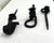 Vintage Brutalist Hand-Forged Iron Candle Taper Holders, Set of Three For Sale - Image 10 of 12