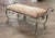 Late 20th Century French Country Patinated Copper-Finished Metal and Upholstered Hall Bench For Sale - Image 11 of 13