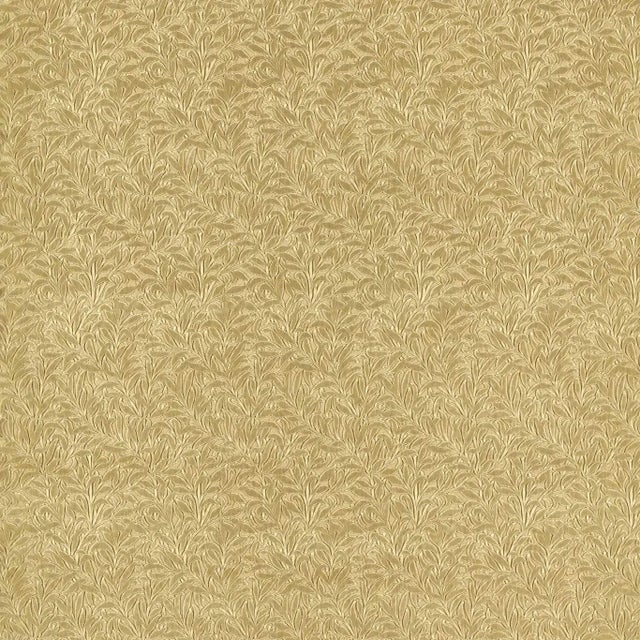 Morris & Co Willow Boughs Caffoy Velvet Fabric in Citrus Stone For Sale