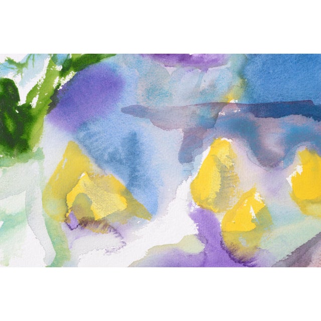 Abstract Abstract White and Yellow Flowers - Still Life by Les Anderson For Sale - Image 3 of 5