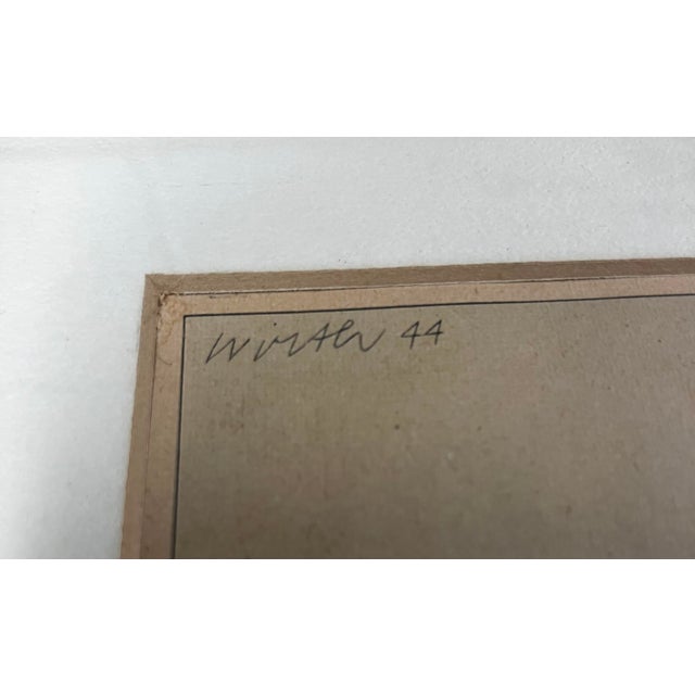 Cream Vintage Framed Lithographic Prints From a Series Titled "Costumes Suisses" (Swiss Costumes) by Artist Kurt Wirth For Sale - Image 8 of 18