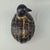 Antique Japanese Carved Wood Quail Statue Lacquered Black Gold Accent Bird Decor For Sale - Image 6 of 10