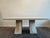 Postmodern Vintage 1970s Travertine Table in the Manner of Carlo Scarpa For Sale - Image 3 of 12