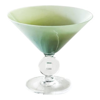 1970s Sevres Crystal Footed Bowl -Hand-Blown in France For Sale
