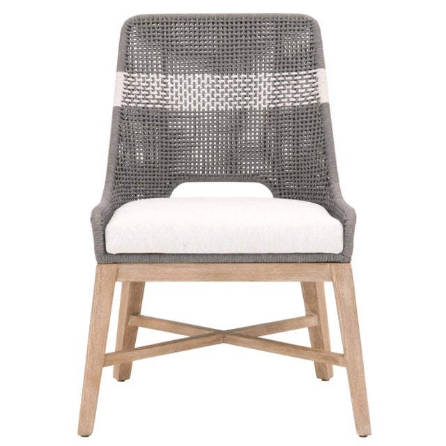 These woven side chairs will add a touch of coastal style to your kitchen or dining room. Constructed with a steel frame...