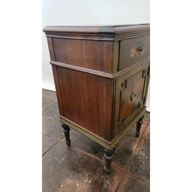 Wood 1920s Italianate Nightstand French Style Nightstand Spanish Revival Style Nightstand For Sale - Image 7 of 10