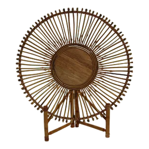 Large Vintage Tribal Handwoven Ethnic Round Asian Basket