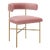 Kim Blush Performance Velvet Chair For Sale