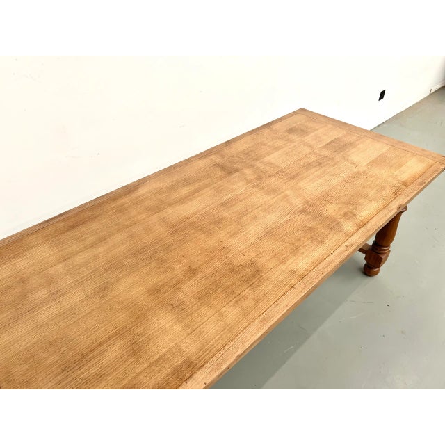 Oak and Cherry Table, 1970s For Sale - Image 4 of 18
